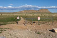 80-hiker_control_access_across_from_Moenkopi_TH_parking_area_for_Brokeback_Mt_Trail