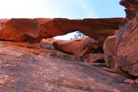 15-Calico_Arch_during_rappel,I_secured_myself_to_take_hands_off_the_rope