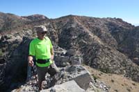 21-Laszlo_and_scenic_view_from_peak-looking_NE-towards_Windy_Peak(L),Hollow_Rock_Peak(R)