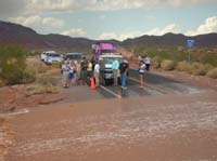 10-after_crossing_a_park_employee_blocks_the_road-Brad_talking_with_him_to_drive_back_across