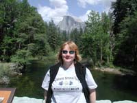 17-Kristi_and_Half_Dome_from_Sentinel_Bridge