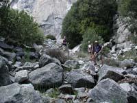 06-Eric_Gretchen_Chris_hiking_wash_to_El_Capitan