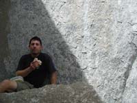 17-Chris_enjoying_lunch_with_back_to_El_Capitan