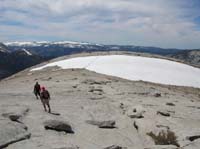 37-on_our_way_across_small_snow_field_to_other_portion_of_Half_Dome