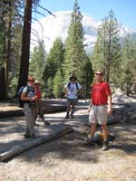 27-Susan_Candace_Chris_Chad_taking_a_break_with_Half_Dome_in_background