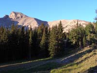 05-sunrise_view_of_Wheeler_Peak_showing_ridgeline_trail_follows-shadow_line_is_my_off_trail_route